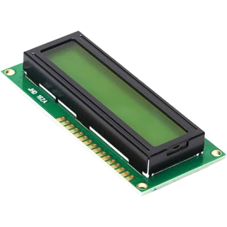 LCD 16X2 Display Yellow