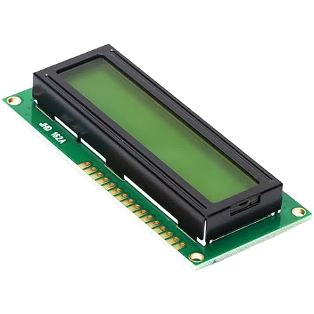 LCD 16X2 Display Yellow