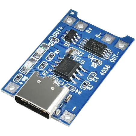 TP4056 3.7volt Lithium Battery Charging Protection Module Board  Type C