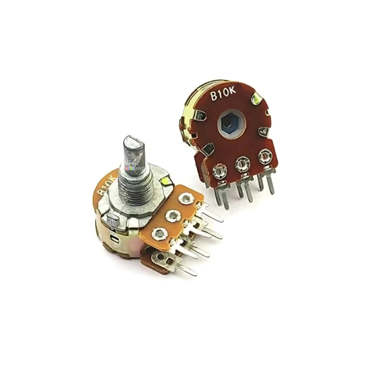 10K 6-Pin Dual Gang Rotary Potentiometer