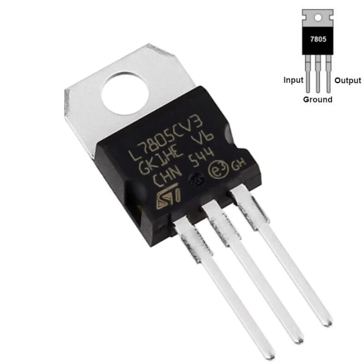 L7805CV 7805 Positive Voltage Regulator IC Output 5V 3Pin TO-220