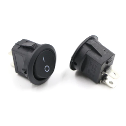KCD1 Round Rocker SPST Switch 2 Leg 6A 250V