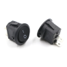 KCD1 Round Rocker SPST Switch 2 Leg 6A 250V